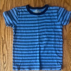 Crewcuts Navy and Light Blue Striped Tee